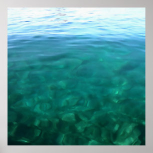 Ombre verde y mint oceánico resumen arte