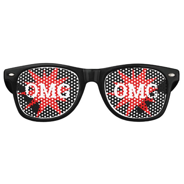 OMG OMG Retro Shades / Fiestas divertidos Gafas de (Anverso)