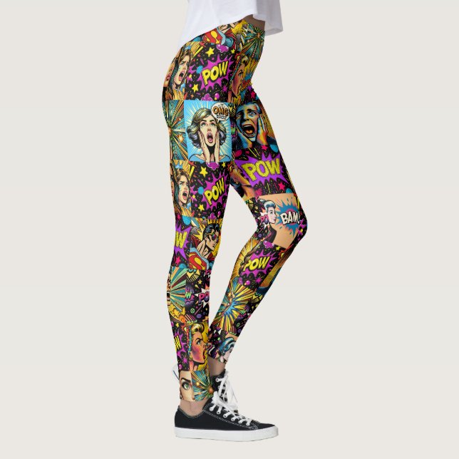 OMG Pow Pop Art Leggings - Guay (Derecha)