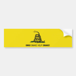 ¡OMG! ¡Serpiente! ¡Ayuda! ¡Serpiente! pegatina