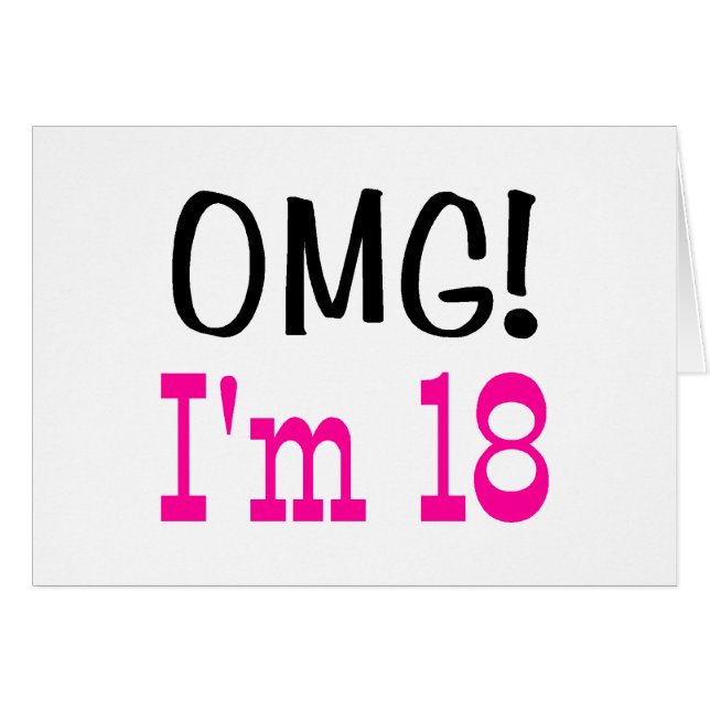 OMG soy 18 (el rosa) (Anverso (Horizontal))