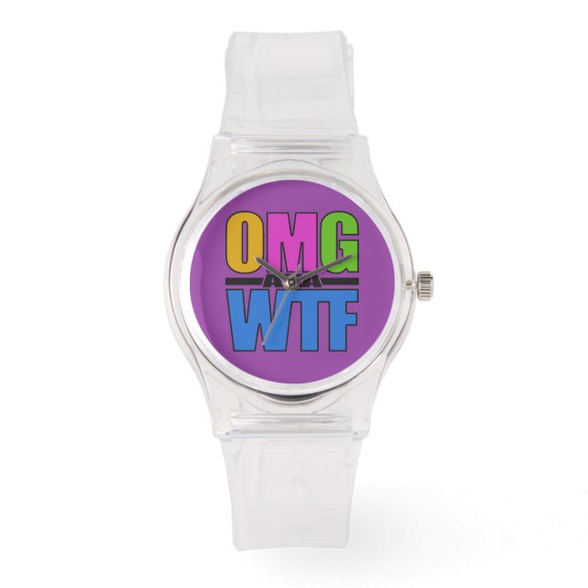 OMG también conocido como WTF relojes personalizad (Anverso)