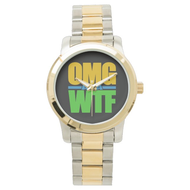 OMG también conocido como WTF relojes personalizad (Anverso)