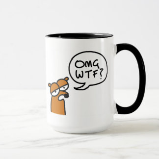 ¿OMG WTF? en una taza