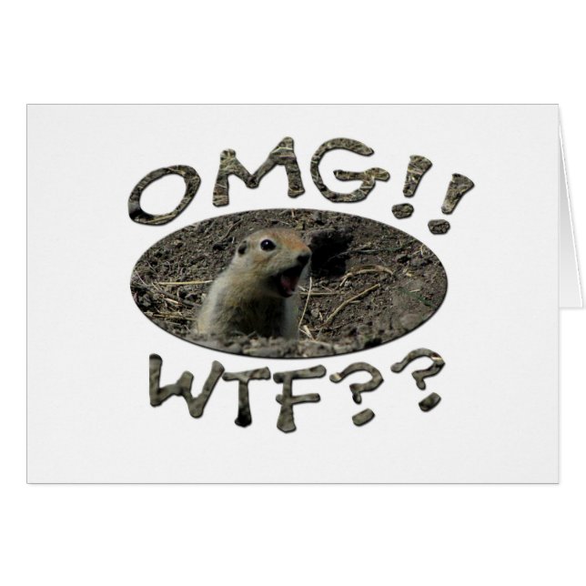 OMG WTF Gopher (Anverso (Horizontal))