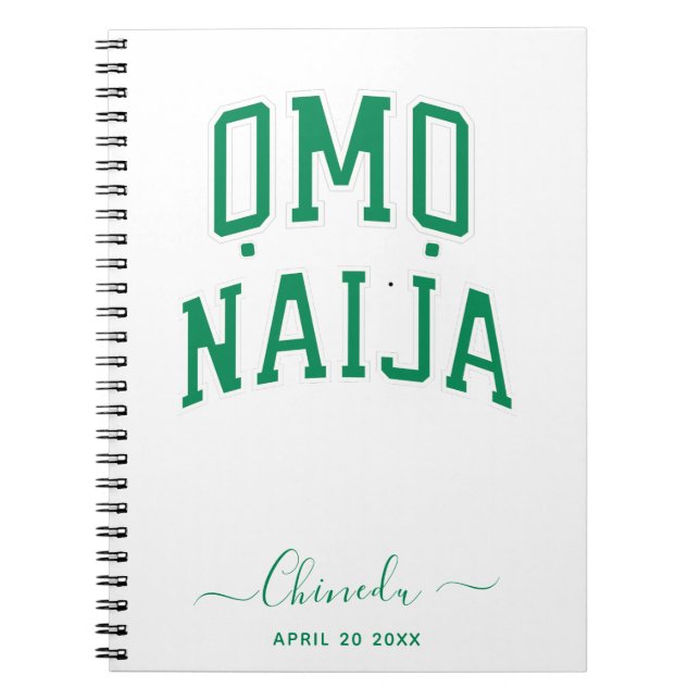 Omo-Naija — Cuaderno Personalizado (Frente)