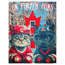 on frozen pond flyer front