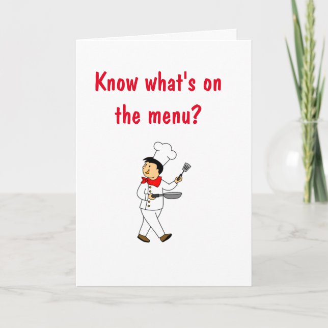 ON THE MENU TODAY *A HAPPY BIRTHDAY FOR YOU* (Anverso)