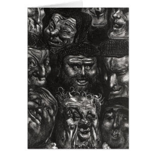 Once caras grotescas