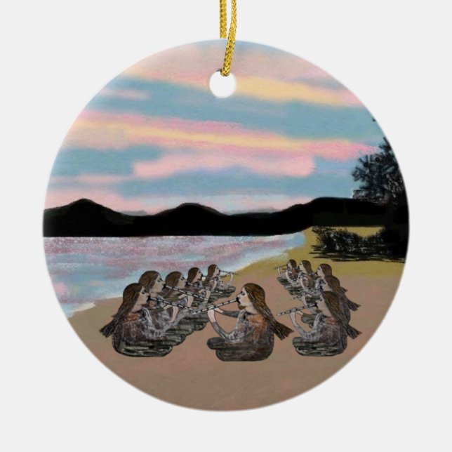 Once gaiteros que instalan tubos el ornamento (Frente)