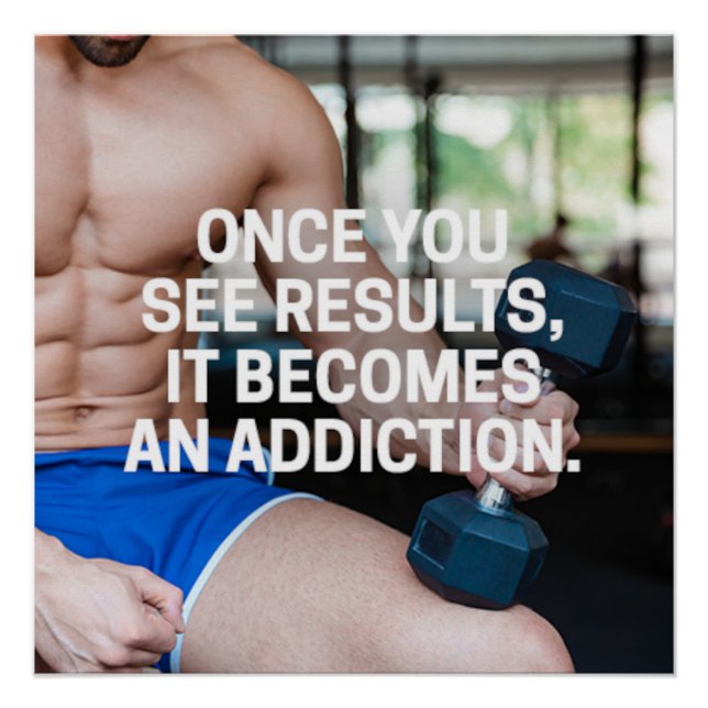 Once You See Results Motivational Poster (Anverso)
