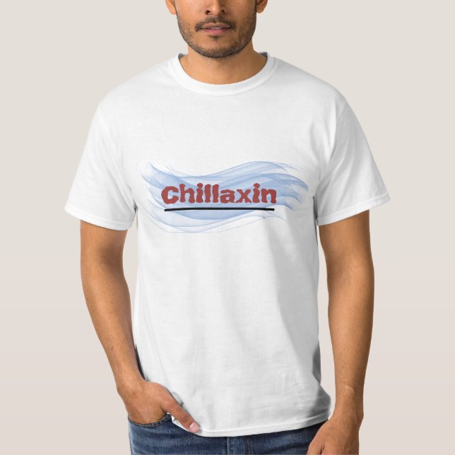 Onda azul Chillaxin de la camiseta adulta (Anverso)