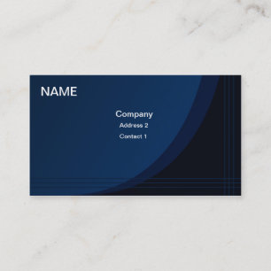 Onda azul profesional de la tarjeta de visita