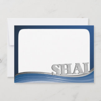 Onda de acero con el nombre Shai nota plana
