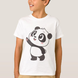 Onda de oso de Panda Cute - Diseño de camiseta par