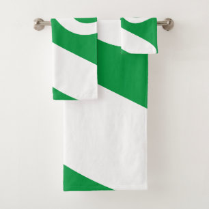 Onda en espiral verde y blanco Kelly
