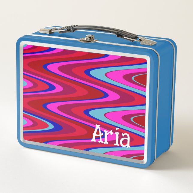 Onda Funky - tonos rojos y azules (Anverso)