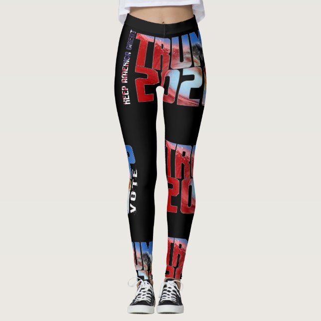 Onda roja 2020 de la Florida del triunfo Legging (Anverso)