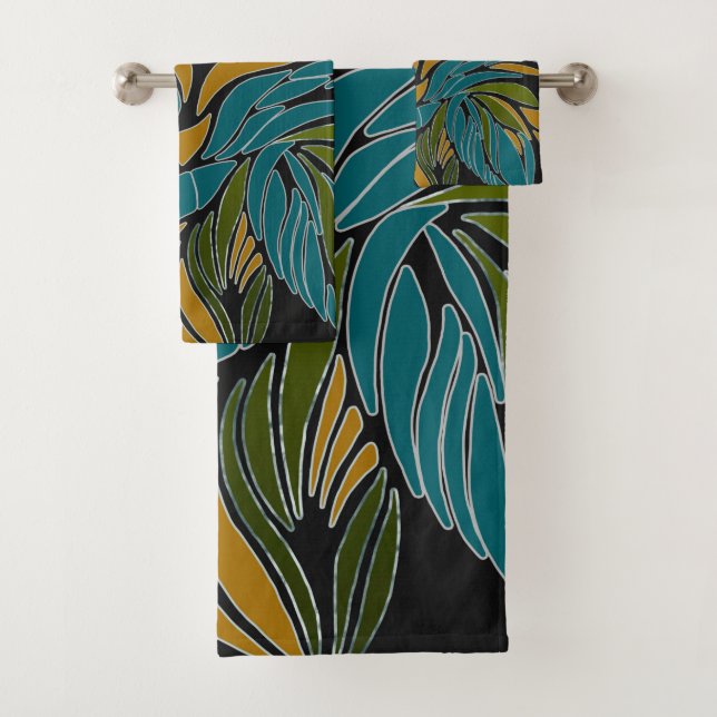 Ondas abstractas, líneas, hojas, diseño moderno (In situ)