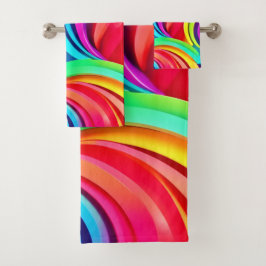 Ondas abstractas vibrantes en color dinámico