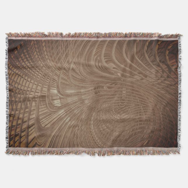 Ondas artísticas abstractas lanzan una manta (Anverso)