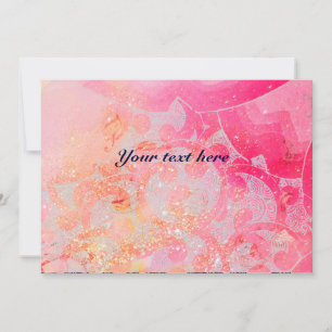 ONDAS , brillantes chispas doradas rosadas de colo