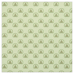 Ondas celtas sobre tela verde clara