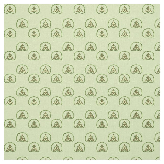 Ondas celtas sobre tela verde clara (Retal)