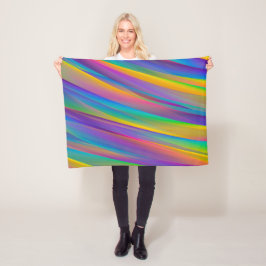 Ondas de espectro ventilado coloridas | Manta de f