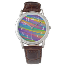 Ondas de espectro ventilado coloridas | Reloj masc