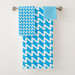 Ondas de Sky Blue y White Modern Sharp