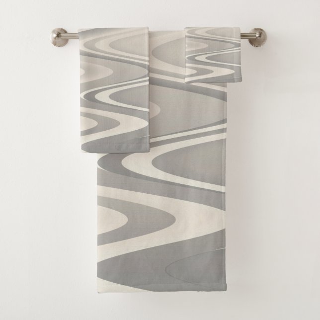 Ondas de textura de tonos blancos (In situ)
