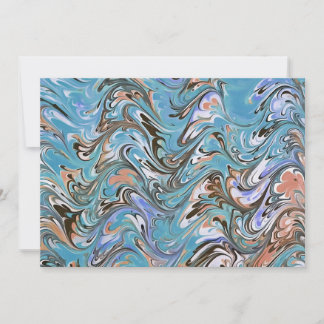 Ondas En El Arte Abstracto De La Pura Acrílica Azu