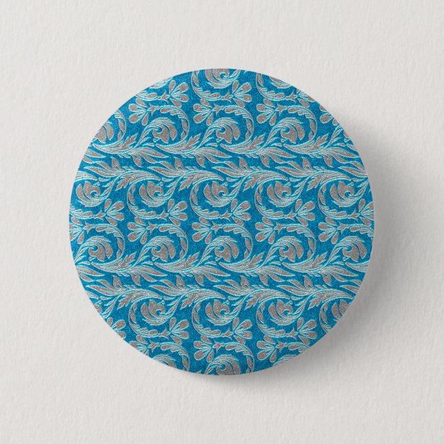 Ondas metálicas, botón Lt Blue-White PIN (Anverso)