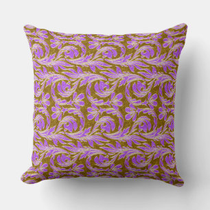 Ondas metálicas, Cojín decorativo cuadrado de oro 