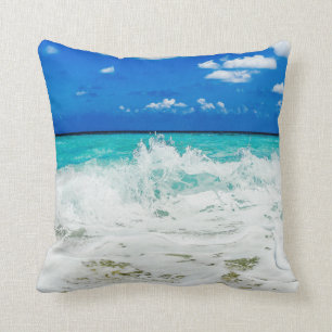 Ondas por la costa - almohada de tiro