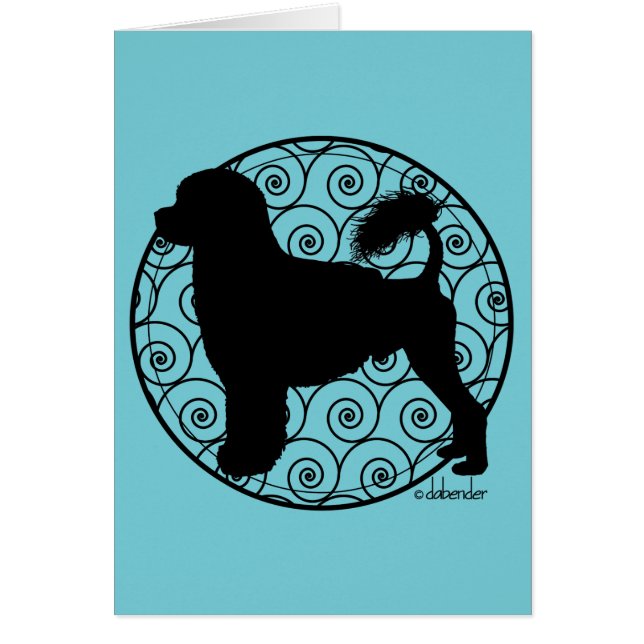 Ondas portuguesas del león del perro de agua (Frente)