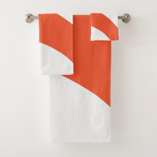 Ondas simples - Naranja y blanco
