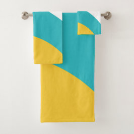 Ondas simples - Turquesa y Amarillo