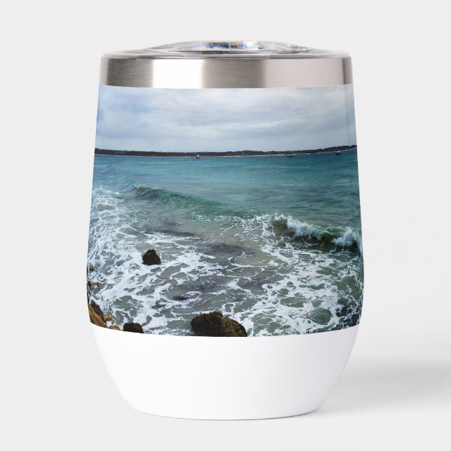 Ondas Y Barcos De Pesca En El Océano, (Frente)