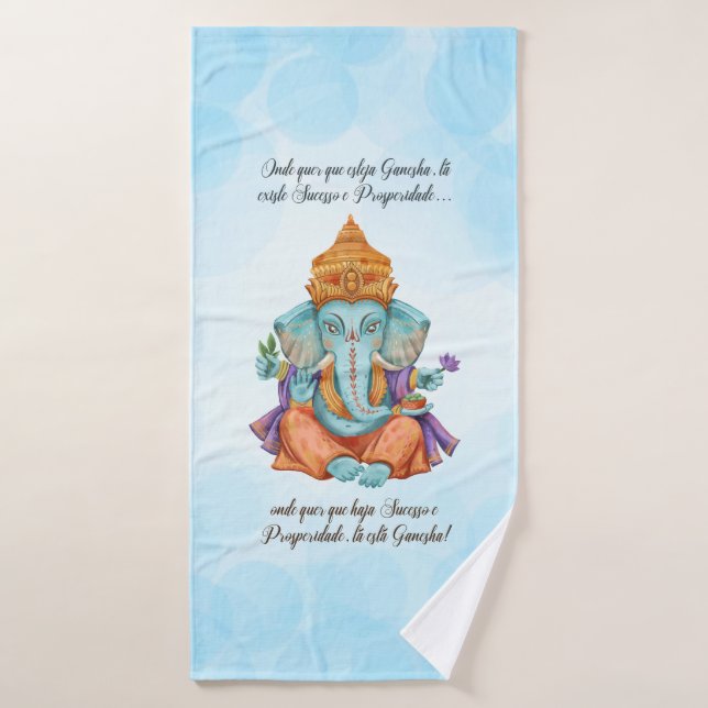 Onde quer que esteja Ganesha (Toalla de baño)