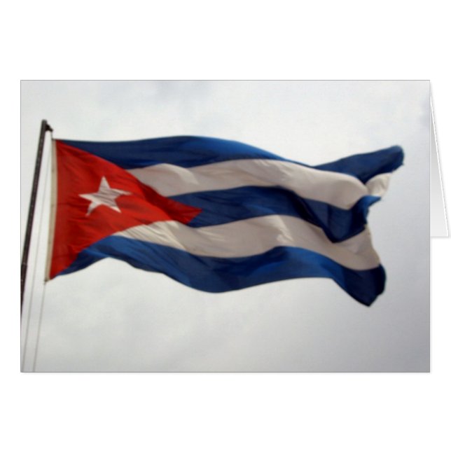 ondear bandera cubana (Anverso (Horizontal))