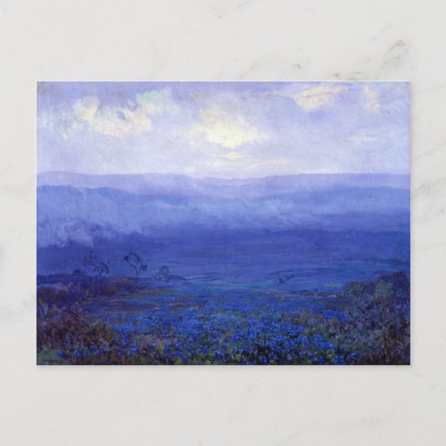 Onderdonk - Bluebonnets en la postal de Texas (Anverso)
