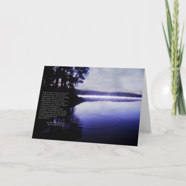 Ondulación de la esperanza - tarjeta de la cita de (Anverso)