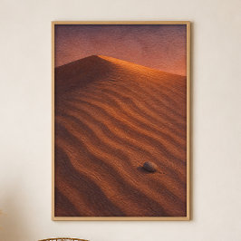 Ondulaciones del Viento al Atardecer Póster de Art