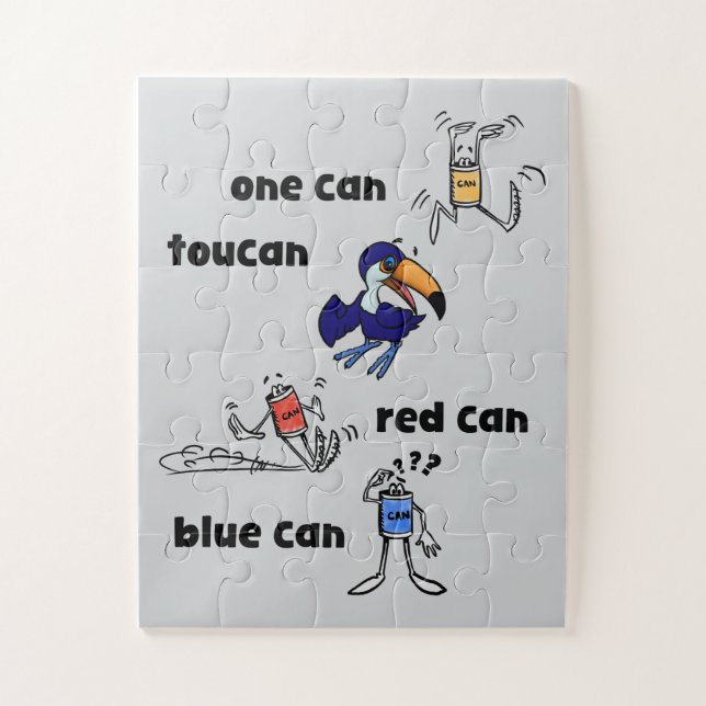 One Can Toucan Red Can Blue Can 30 Piece Puzzle (Vertical)