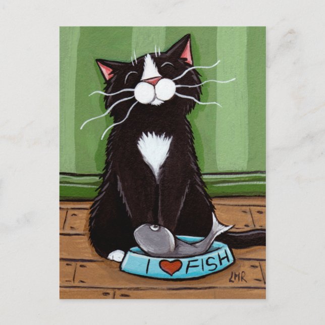 One Happy Kitty - Tarjeta de arte para gatos (Anverso)