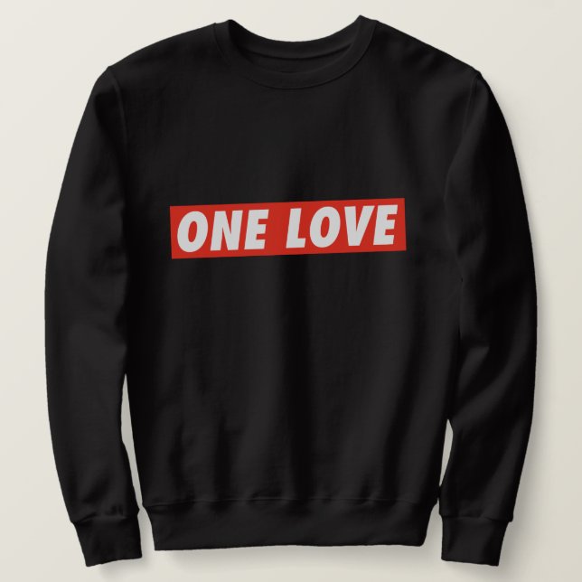 One Love Rastafari Rasta reggae suéter (Anverso del diseño)