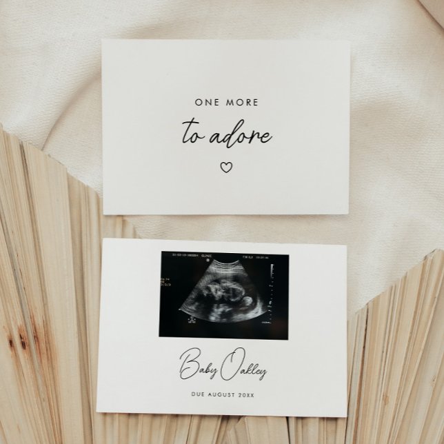 "One More to Adore" Anuncio de Embarazo de Bebé co (Subido por el creador)