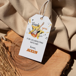 One Rocks Guitar Gracias Etiqueta Cumpleaños Party